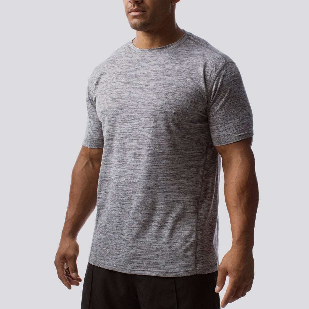 Athleisure Tee (Heather Grey)