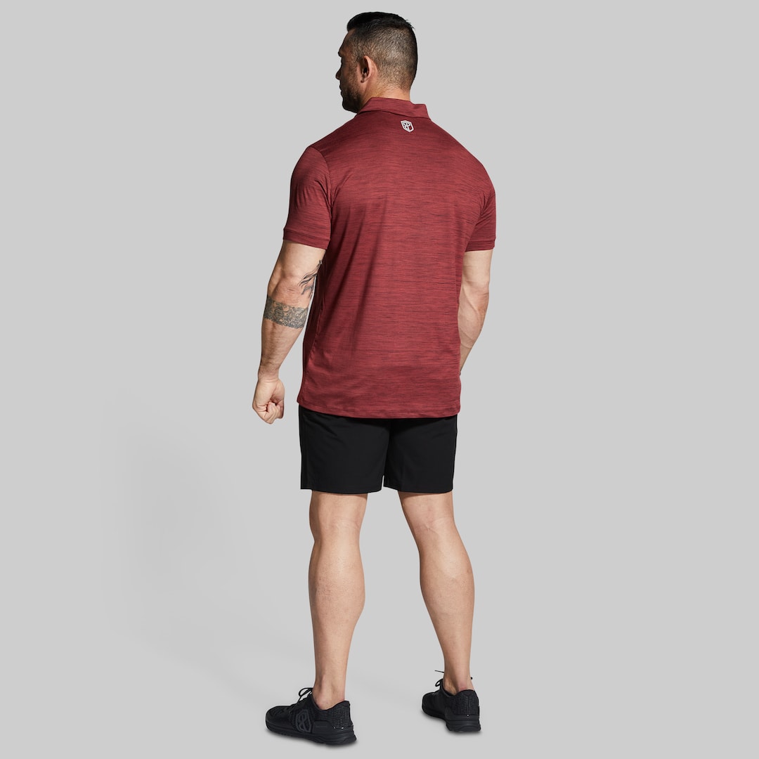 Athleisure Polo (Maroon)