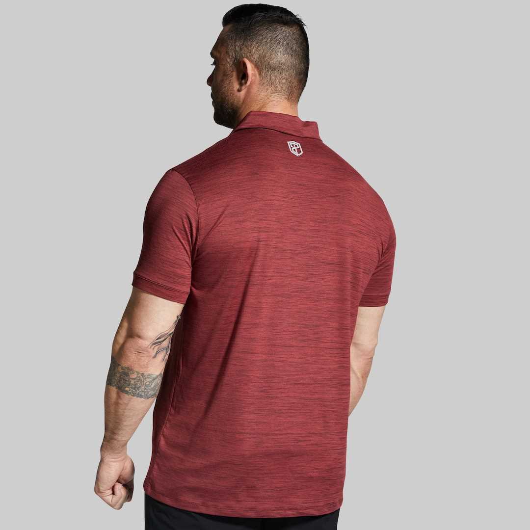 Athleisure Polo (Maroon)