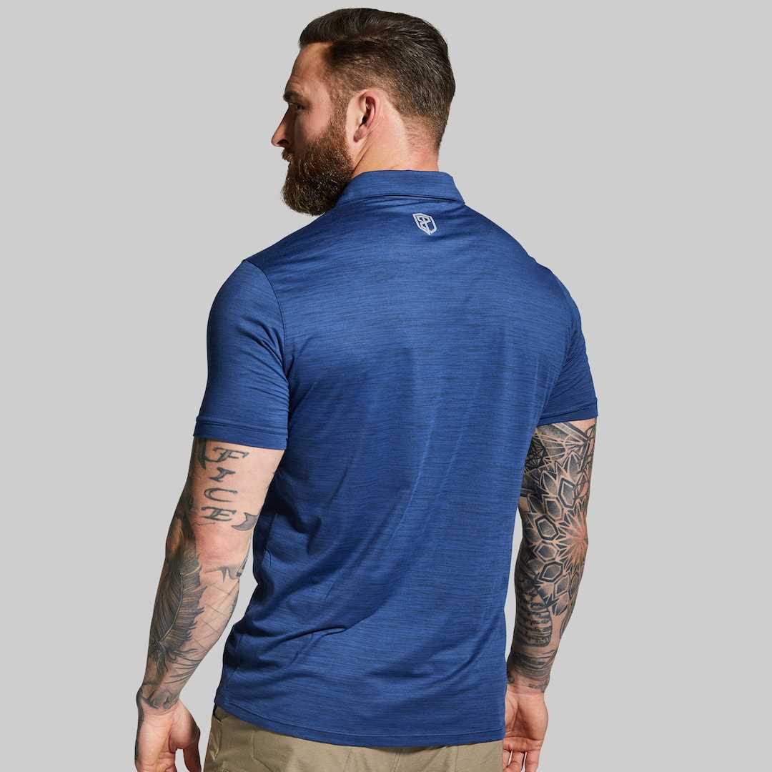 Athleisure Polo navy blue