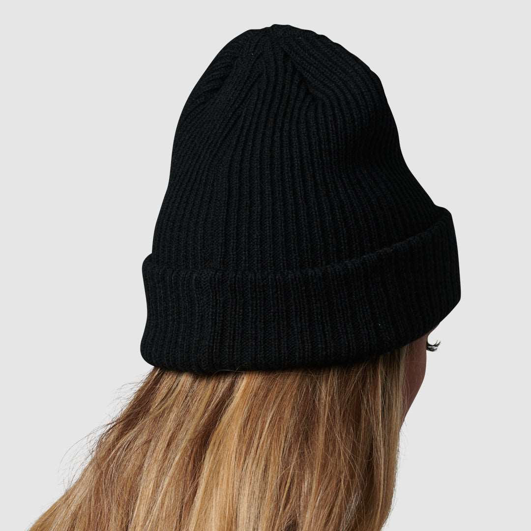 Heritage Knit Beanie (Black)