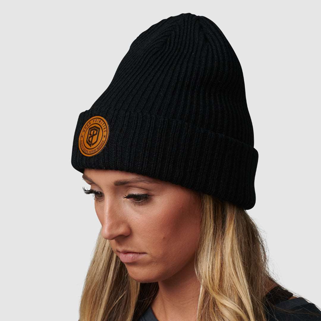 Heritage Knit Beanie (Black)