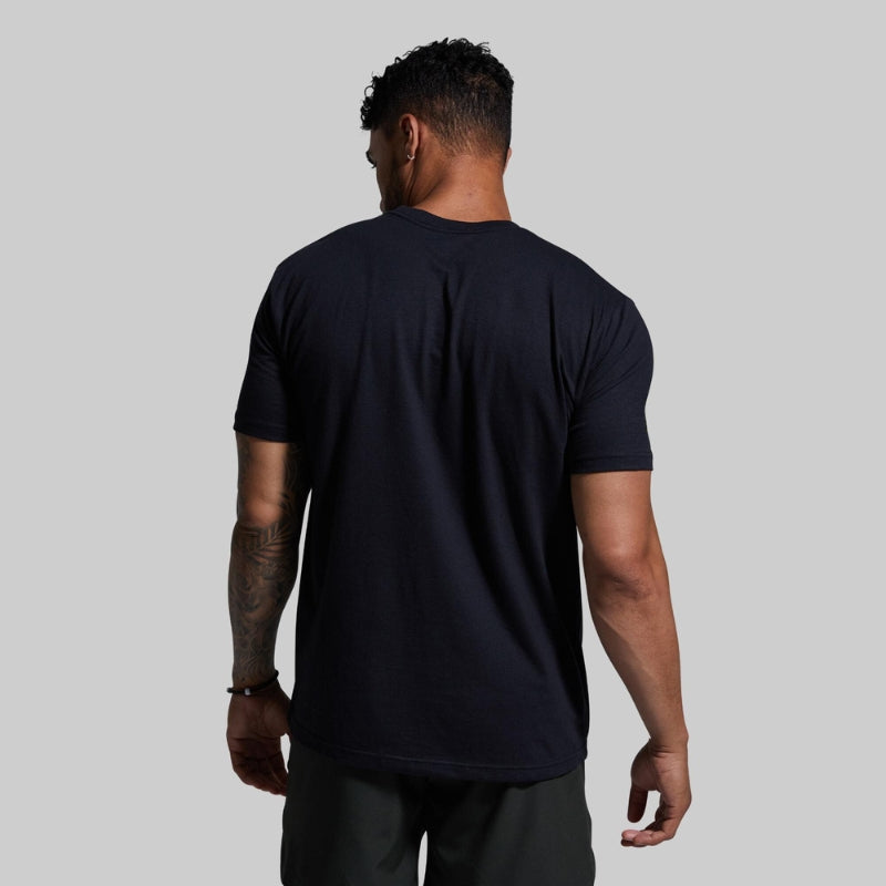 plain black t-shirt unisex back