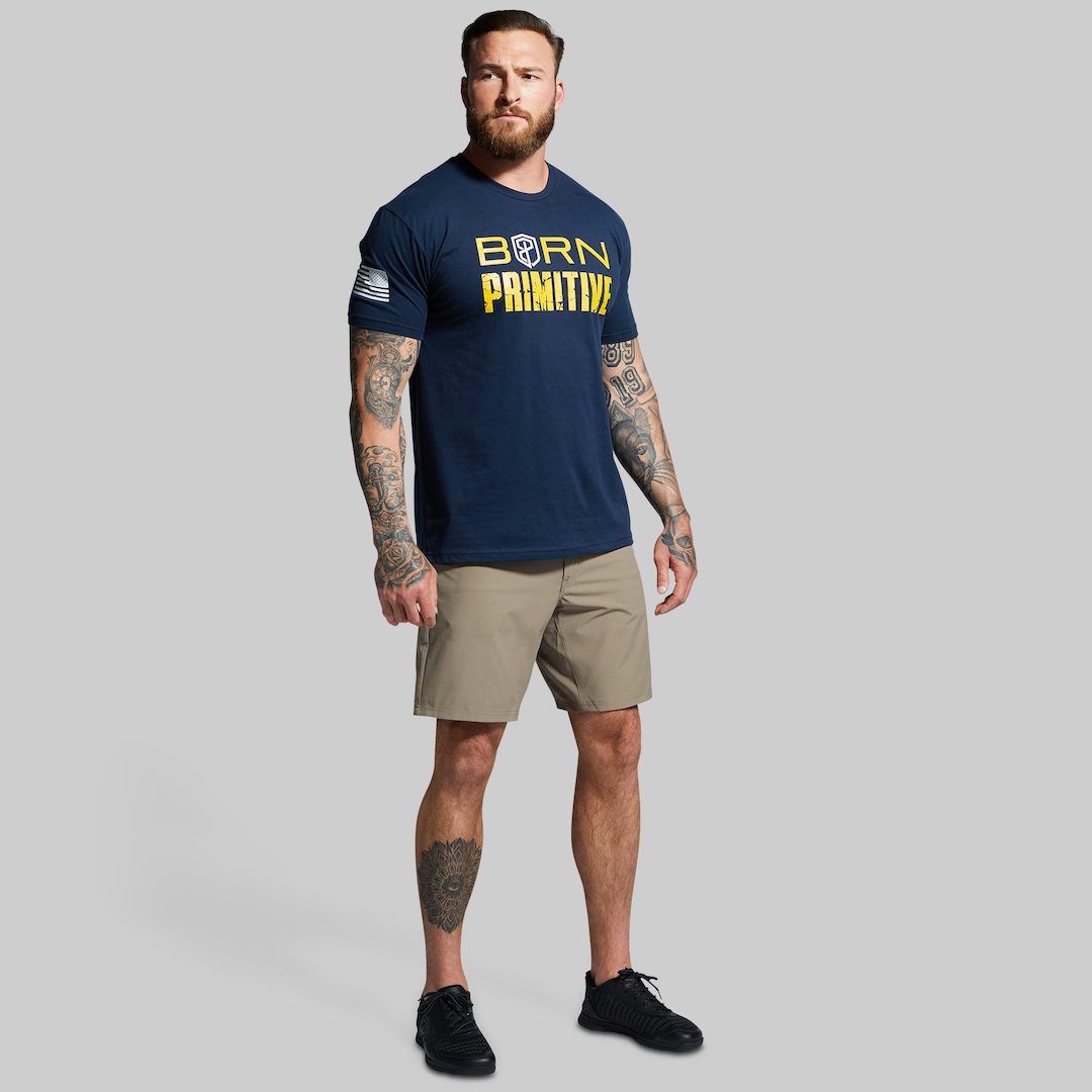 Brand Tee (Midnight Navy/Gold)