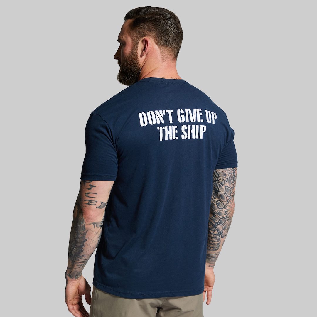 Brand Tee (Midnight Navy/Gold)