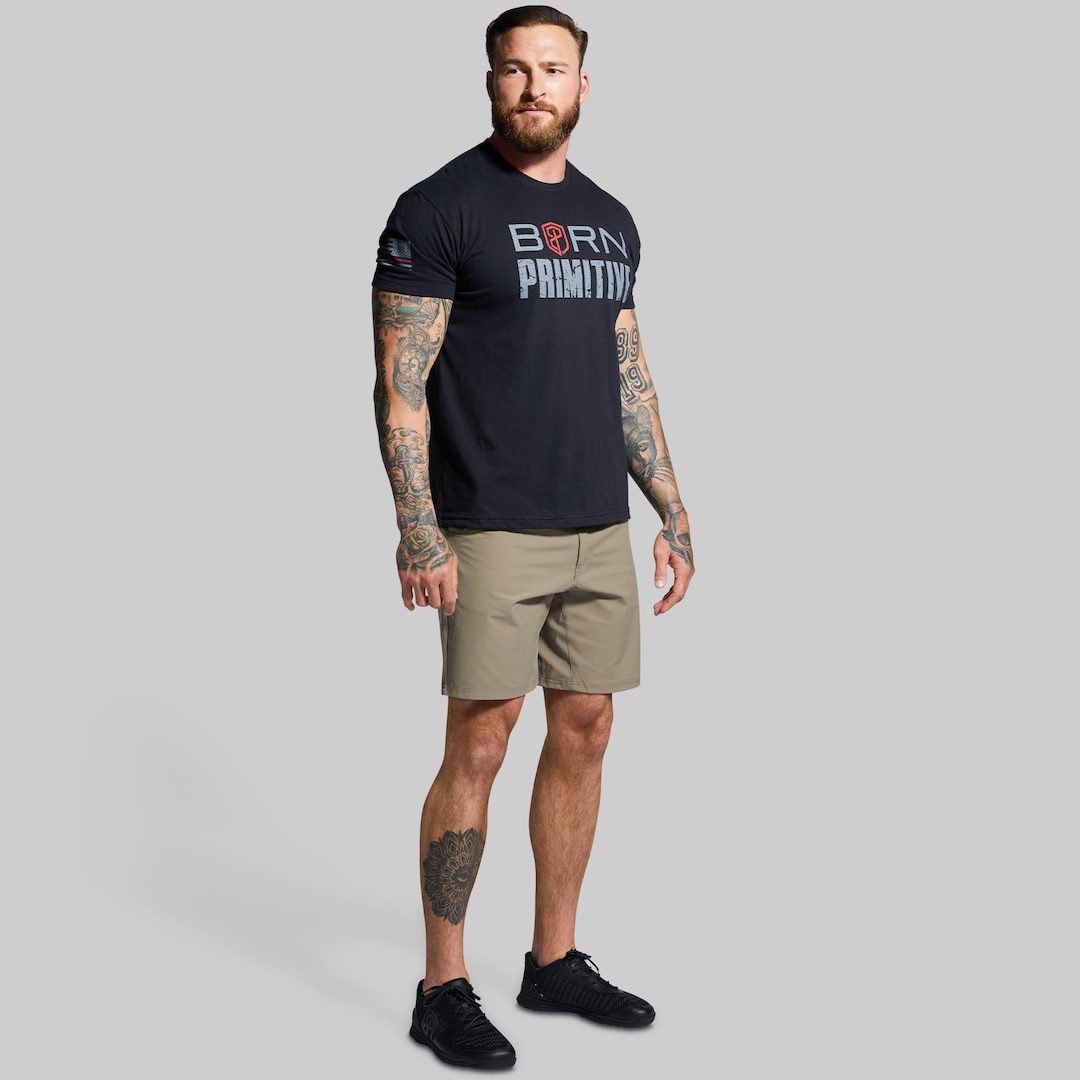 Brand Tee (Thin Red Line)