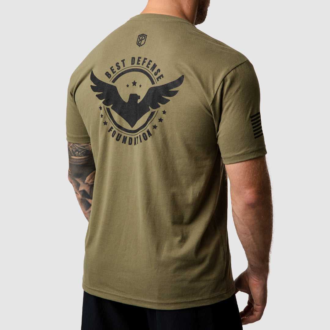 Best Defense Foundation T-Shirt (Military Green)