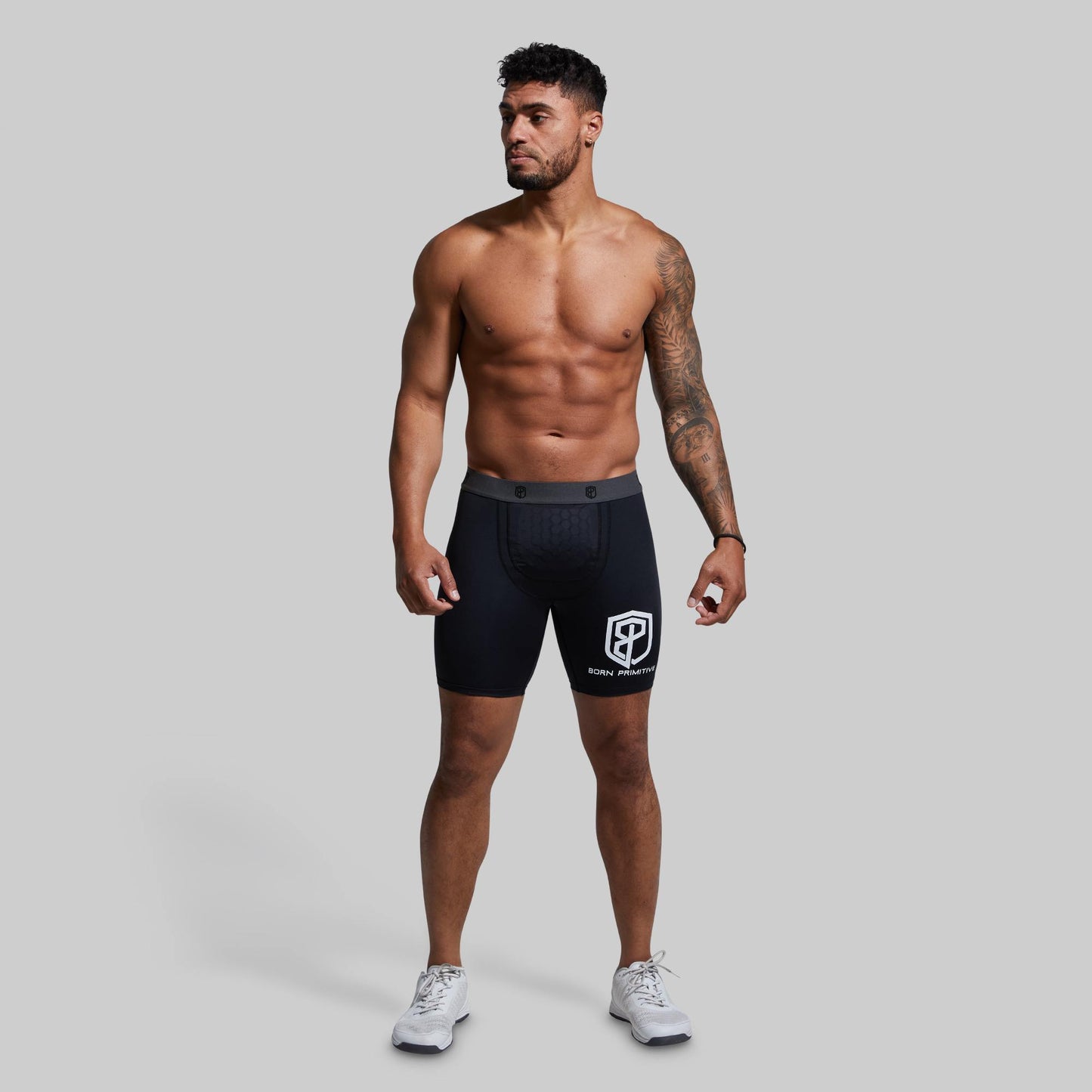 MEN BLACK WEIGHTLIFTING SHORT
