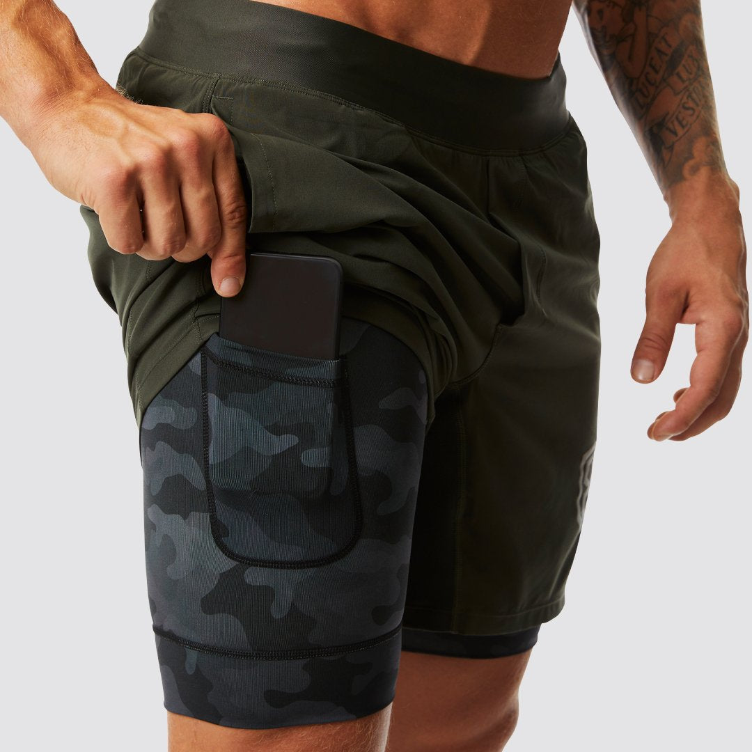 Versatile Short w/ Compression 7" (Tactical Green)