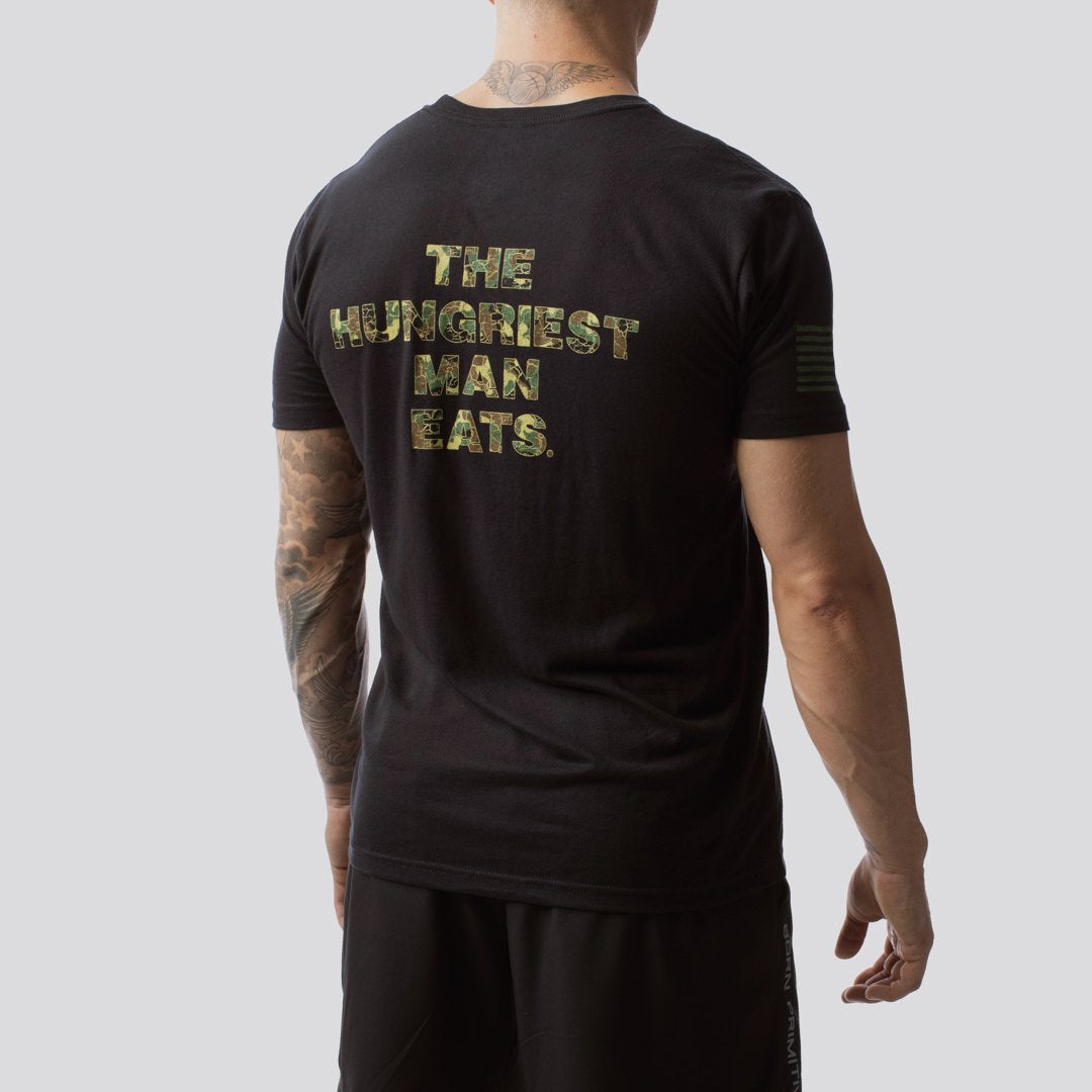 Hungriest Man Eats T-Shirt 2.0 (Woodland-Black)