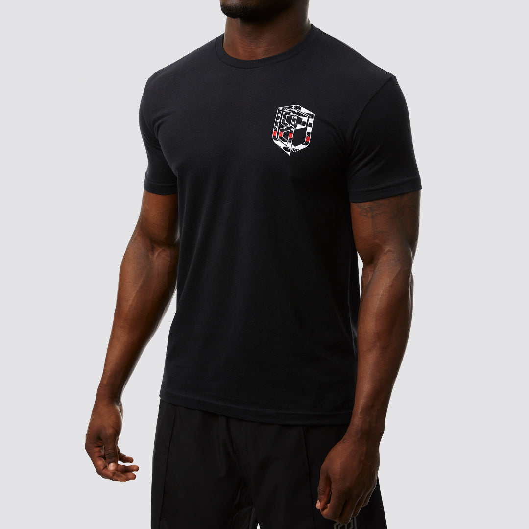 Honor the Fallen T-Shirt 2.0 (Thin Red Line Firefighter)