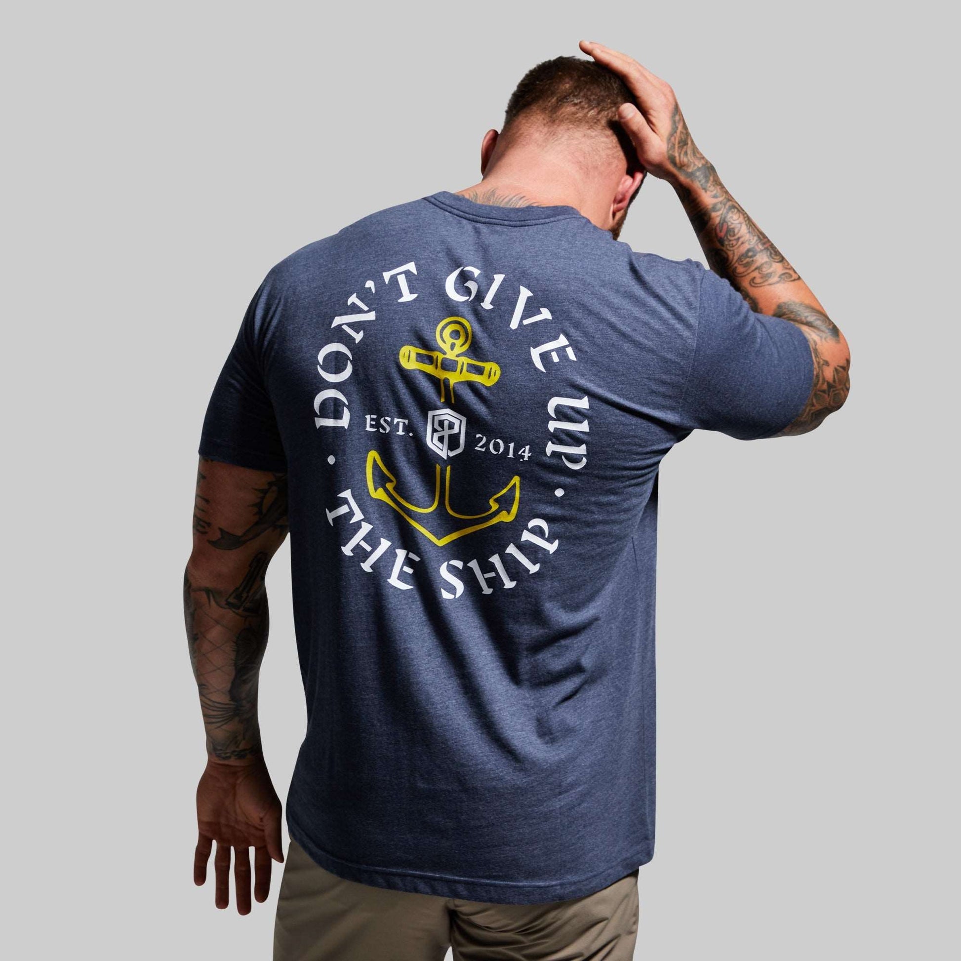 Don't Give Up The Ship T-Shirt (Navy)
