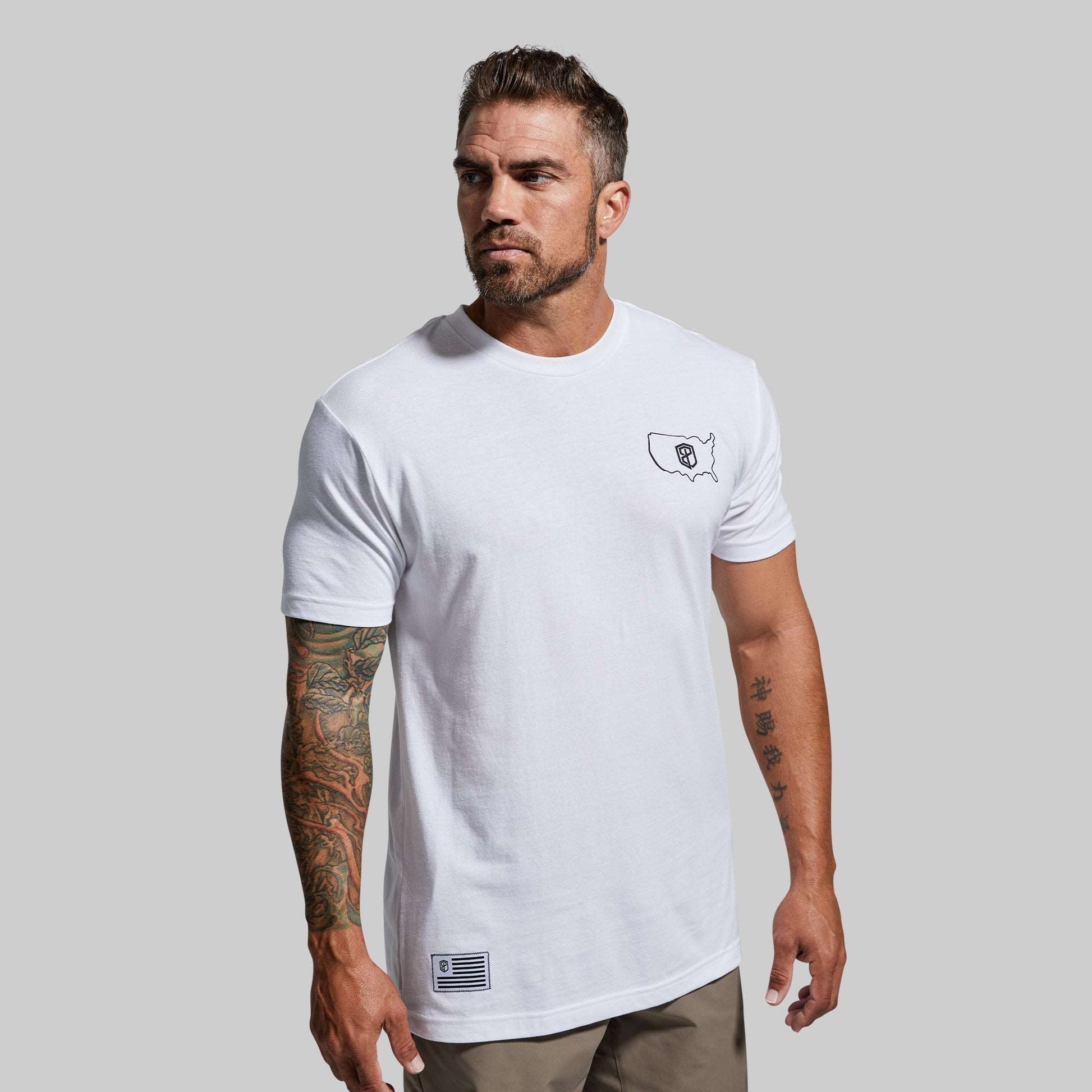 Men Home of the Brave T-Shirt (White)