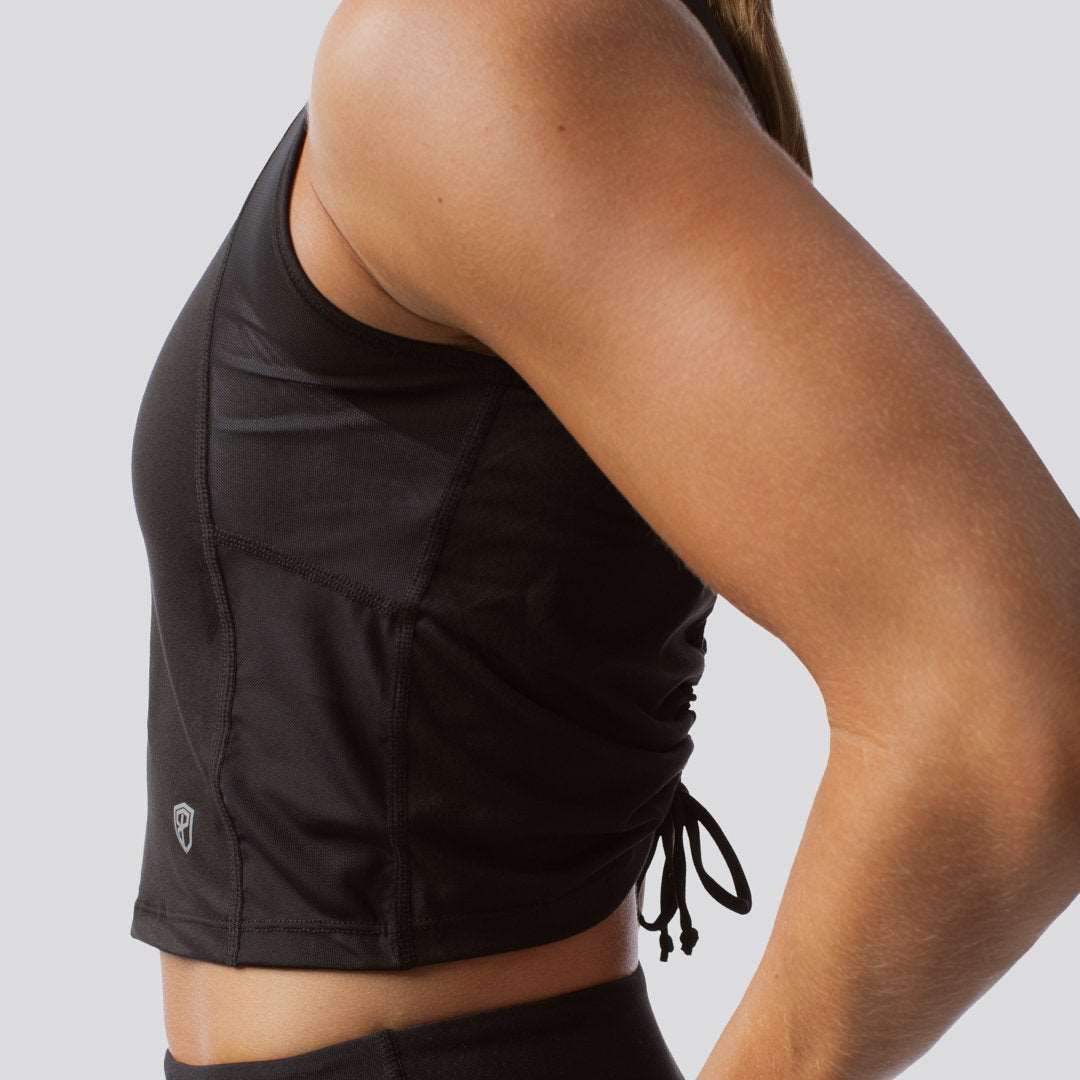 Hurricane Crop Tank (AScudds-Black) 2XL Only