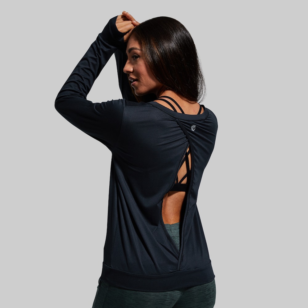 Athleisure Warm Up (Black) womens long sleeve