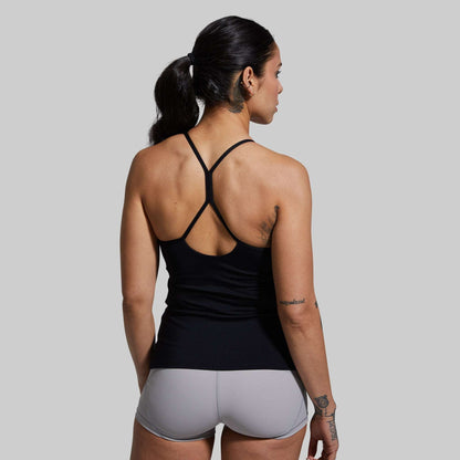 Women Drop Shot Tank (Black)