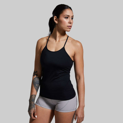 Women Drop Shot Tank (Black)