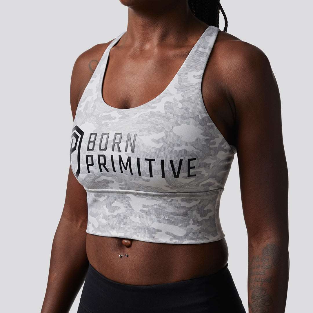 Crossfire Sports Bra (Brand Strength-Avalanche)
