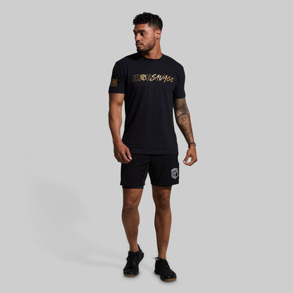 unisex tee worn by man