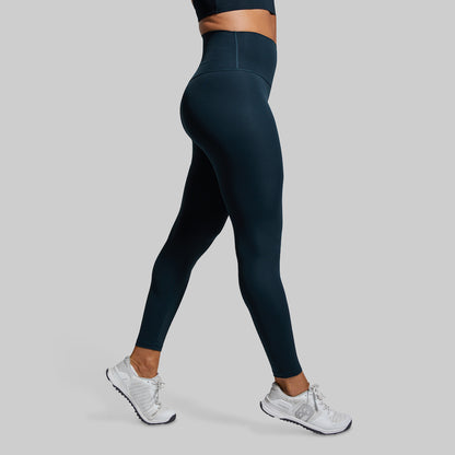 Womens Your Go To High waisted leggings in deep teal 
