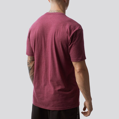 Athlete Driven T-Shirt (Heather Maroon) from back