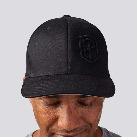 Logo FlexFit Hat (Murdered Out Black)
