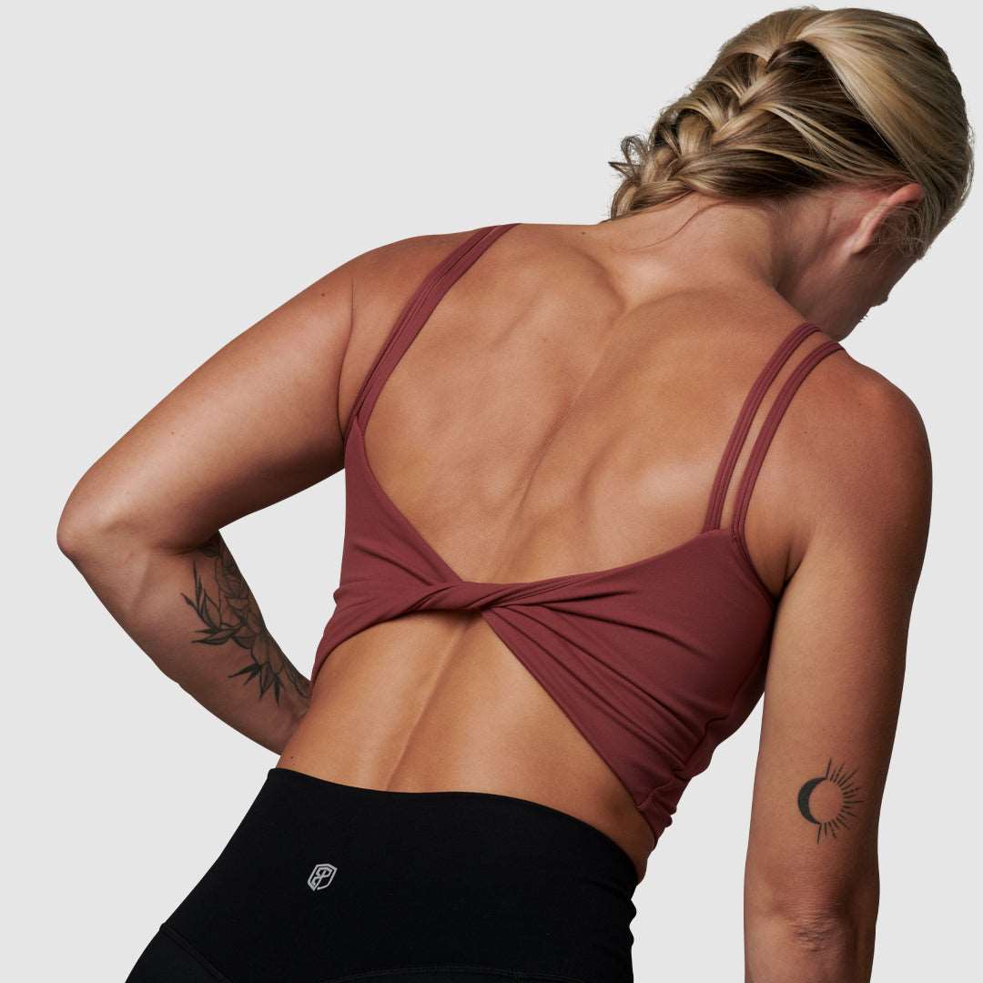 Don't Get It Twisted Sports Bra (Pomegranate)