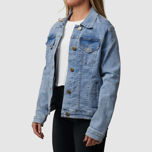 Endeavor Stretchy Denim Jacket (Light Wash)