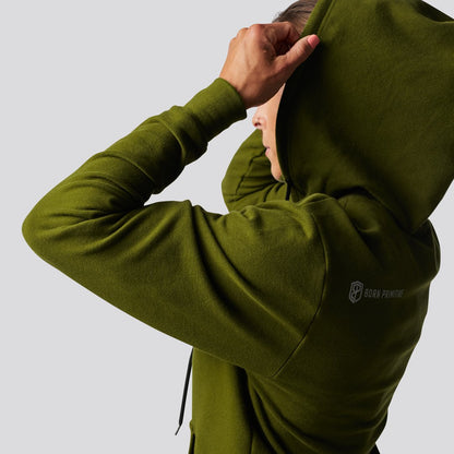 Zip Up Unmatched Unisex Hoodie (Tactical Green)