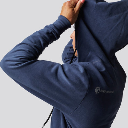 Zip Up Unmatched Unisex Hoodie (Navy)