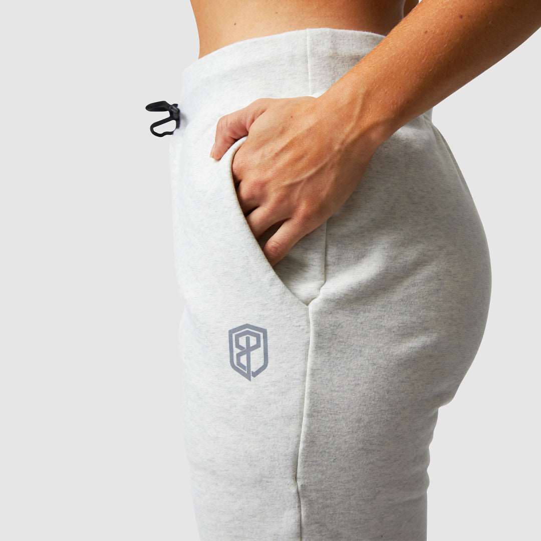 Female Unmatched Joggers (Heather White)