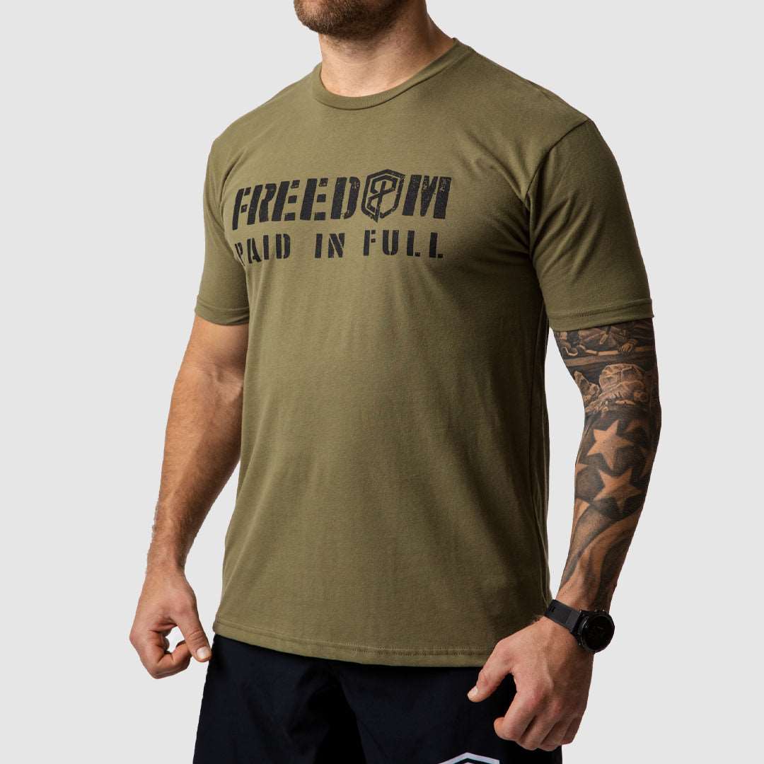 Freedom Paid In Full T-Shirt (Tactical Green)