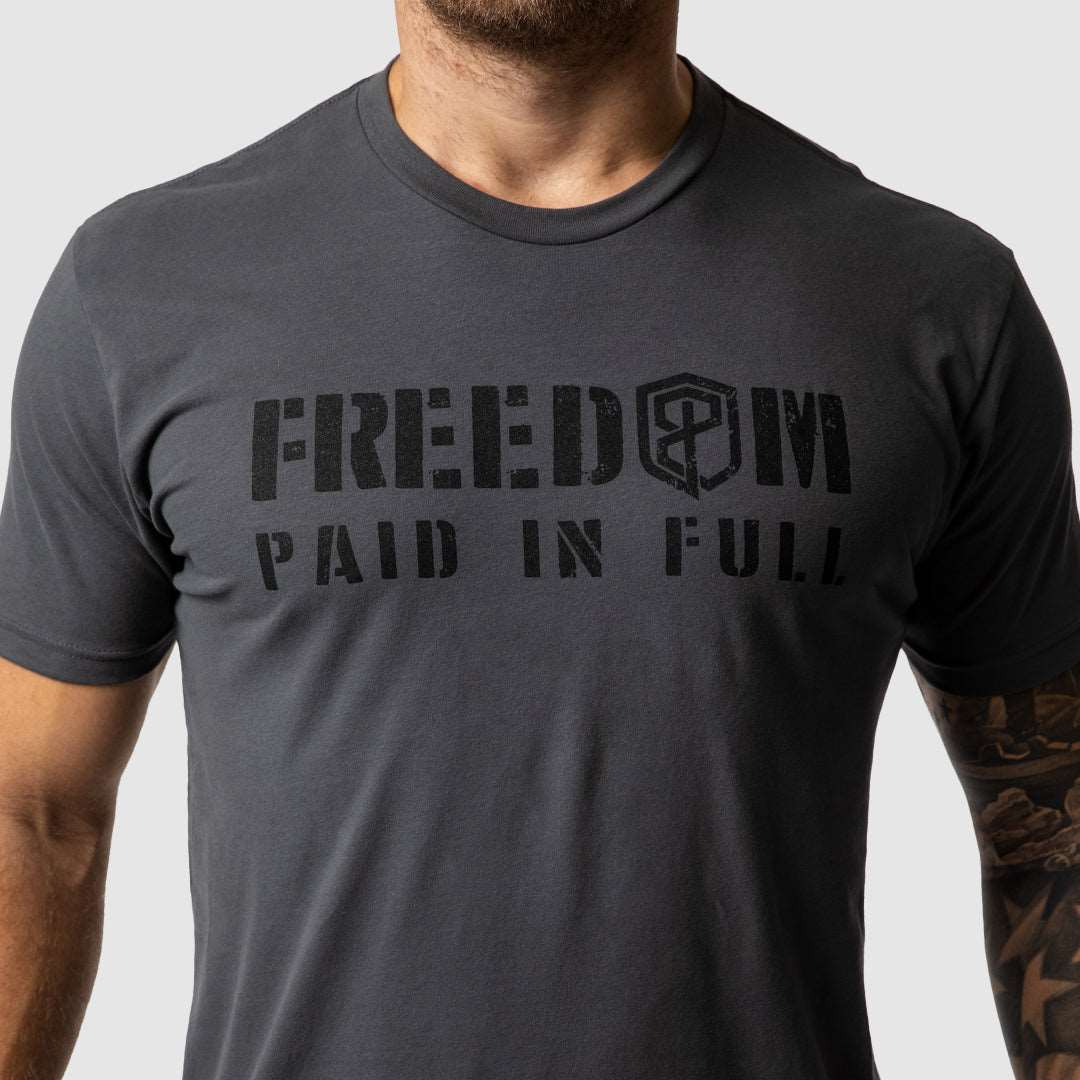 Freedom Paid In Full T-Shirt (Heavy Metal)