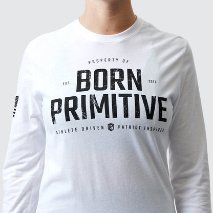 Property of Born Primitive Long Sleeve (White)
