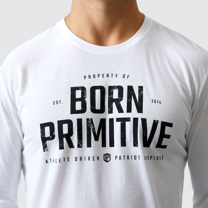 Property of Born Primitive Long Sleeve (White)