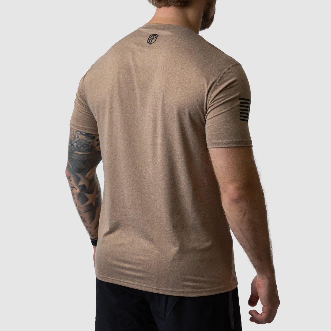 Men Range Shirt (Brown-Flag)