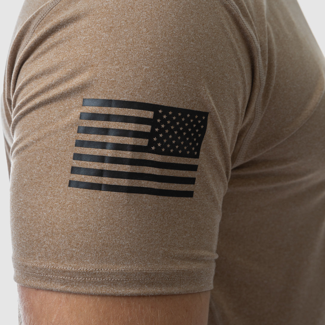 Men Range Shirt (Brown-Flag)