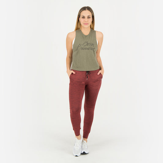 Women's Rest Day Athleisure Jogger (Maroon)