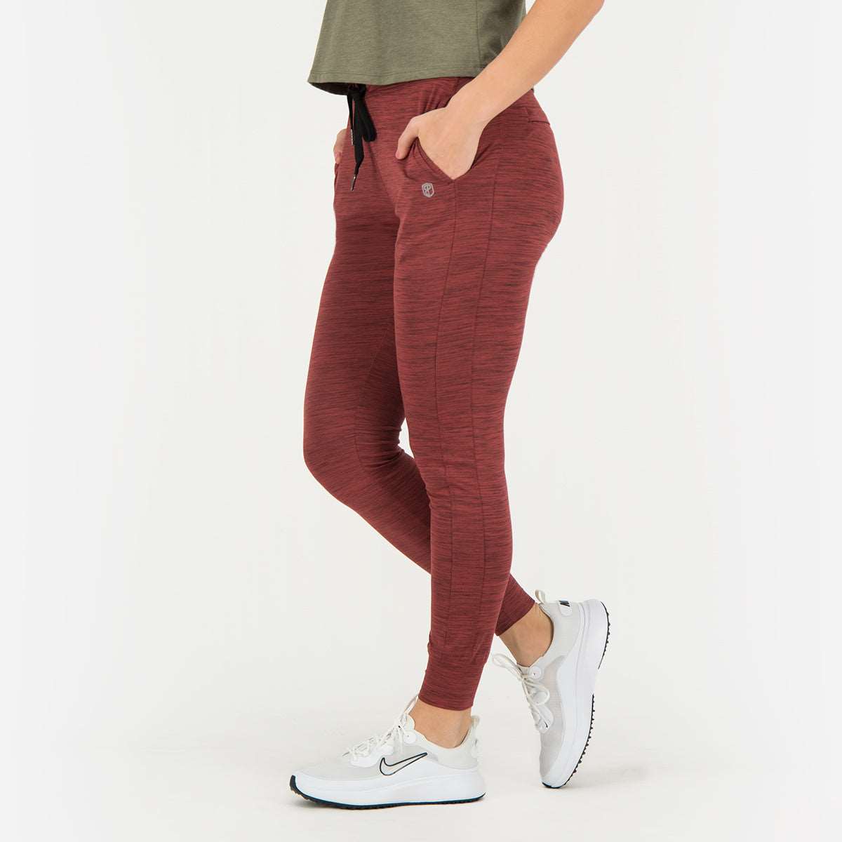 Female Rest Day Athleisure Joggers (Maroon)
