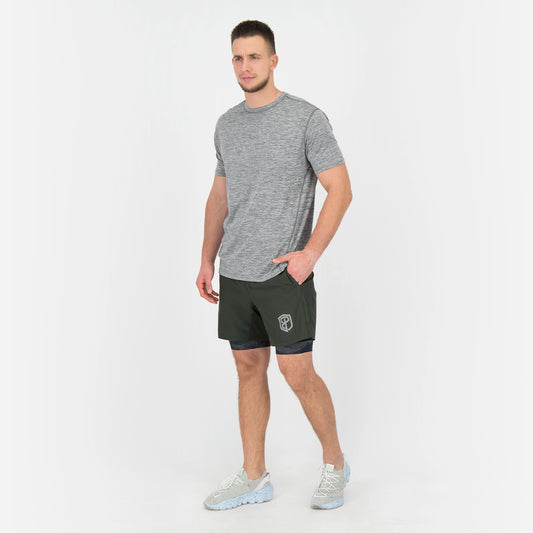 Athleisure Tee (Heather Grey)